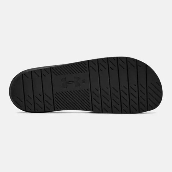 Under Armour UA Core Remix Leather Unisex Slides 3022058-001 Black Size 10 NWT main image 6
